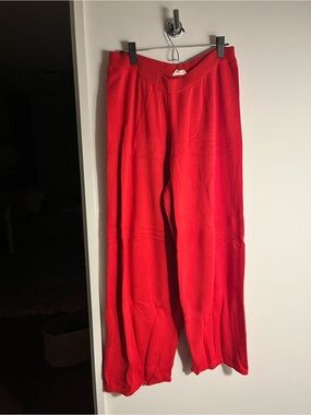 Sonderhaus red sweater pants xl